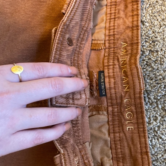 RUST BUTTON DOWN SKIRT - Picture 4 of 4